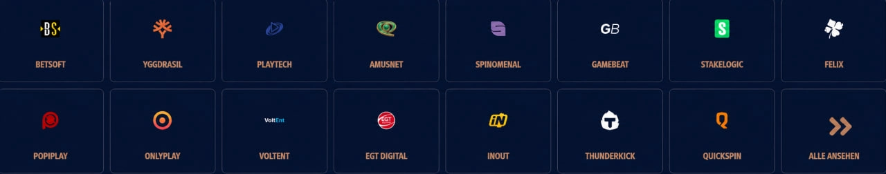 megafishwins casino providers